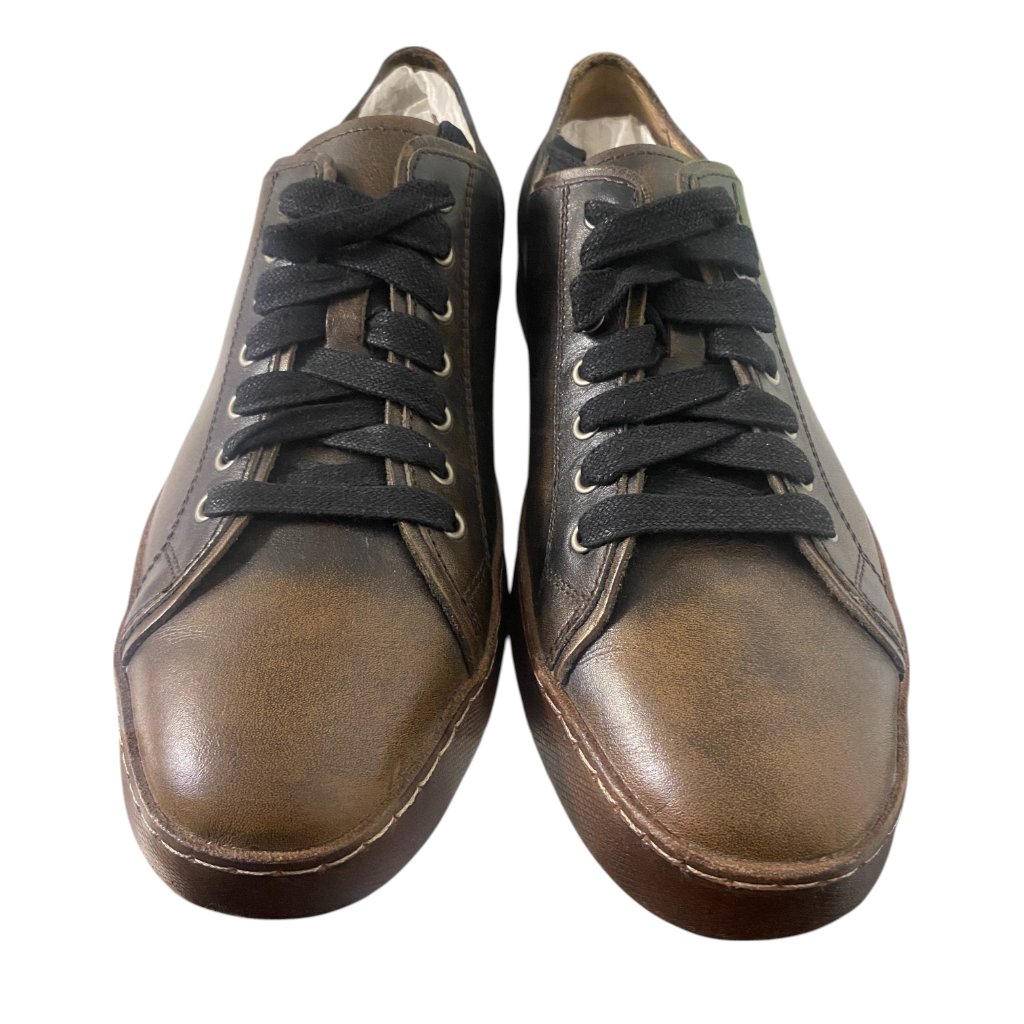John Varvatos Leather Sneakers Mens 95  Eu 425 Brand New 200
